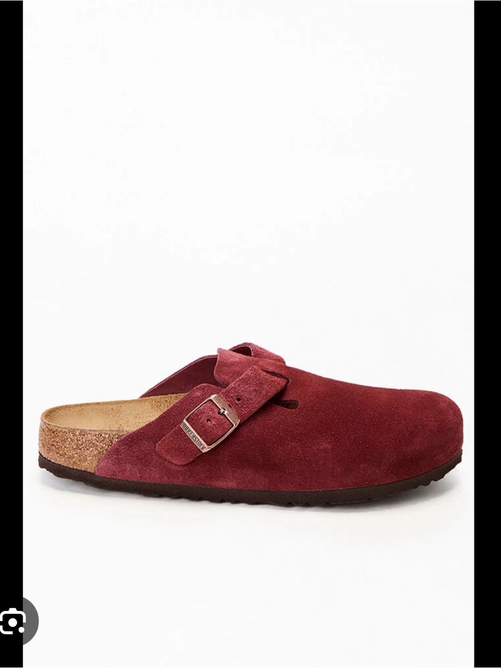Birkenstock Women's Burgundy Suede Clogs